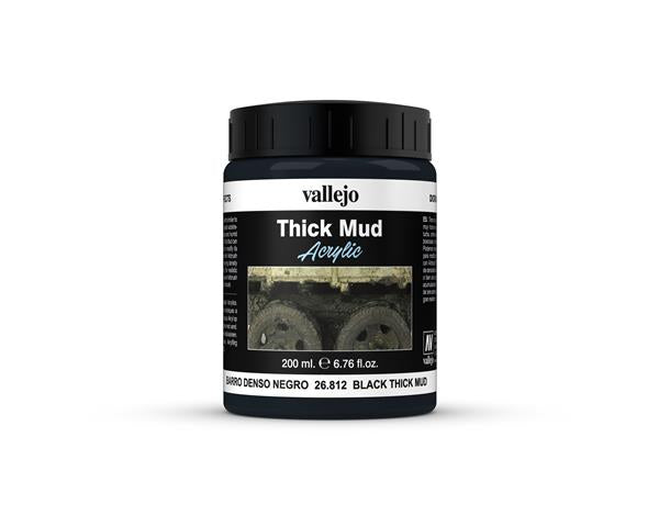 Vallejo Diorama Effects – Black Thick Mud 200ml (AV26812)