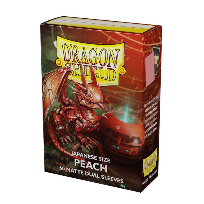 Dragon Shield - Dual Matte Peach Pip Japanese Size (60)