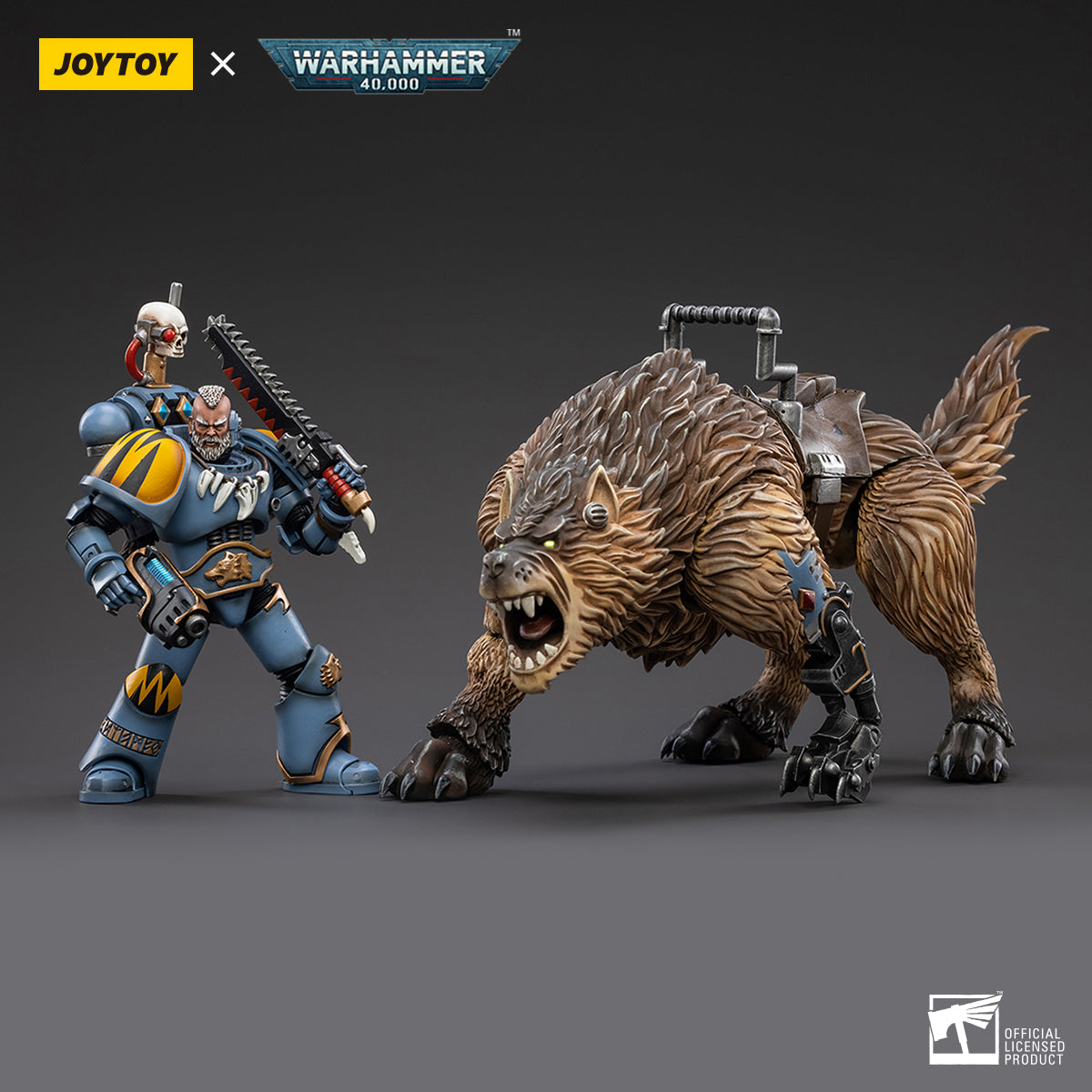 Warhammer Collectibles: 1/18 Scale Space Wolves Thunderwolf Cavalry Bjane