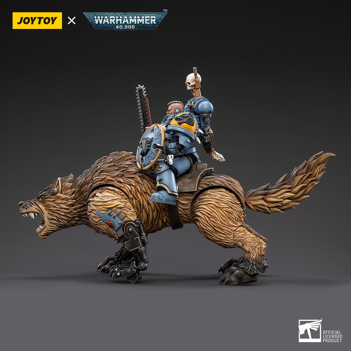 Warhammer Collectibles: 1/18 Scale Space Wolves Thunderwolf Cavalry Bjane