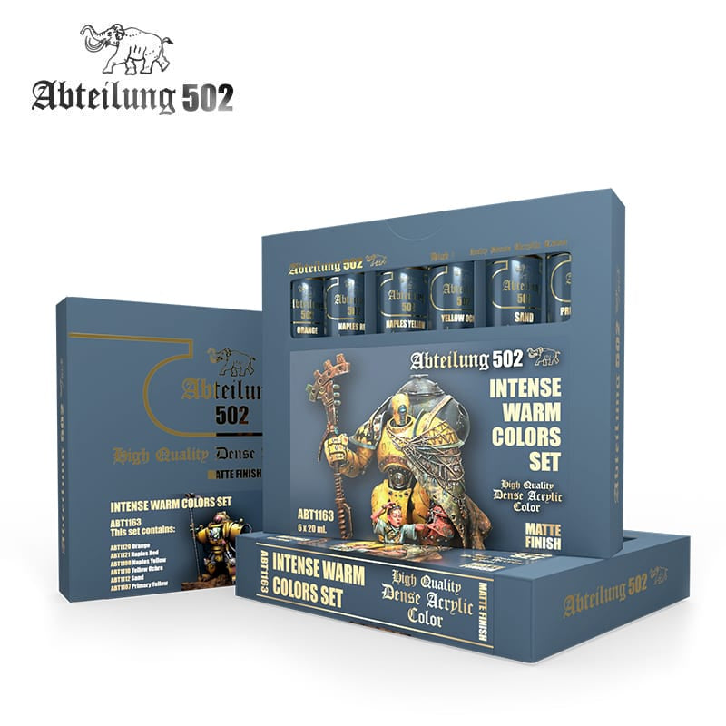 AK Interactive Dense Acrylics Set - Intense Warm Colors