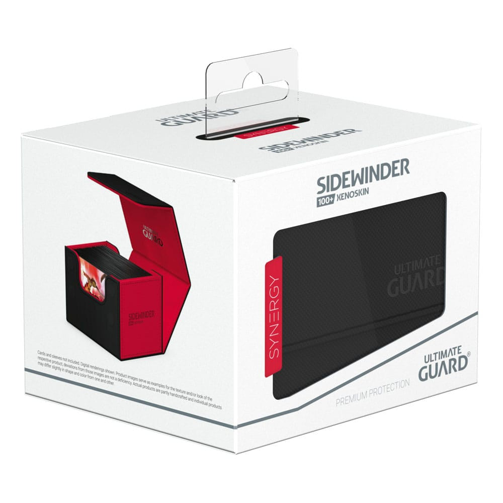 Ultimate Guard Synergy Sidewinder 100plus Black/Red Deck Box