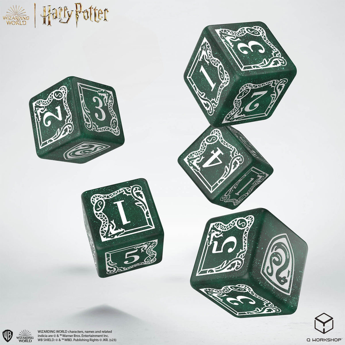 Q Workshop - Harry Potter Slytherin Dice and Pouch