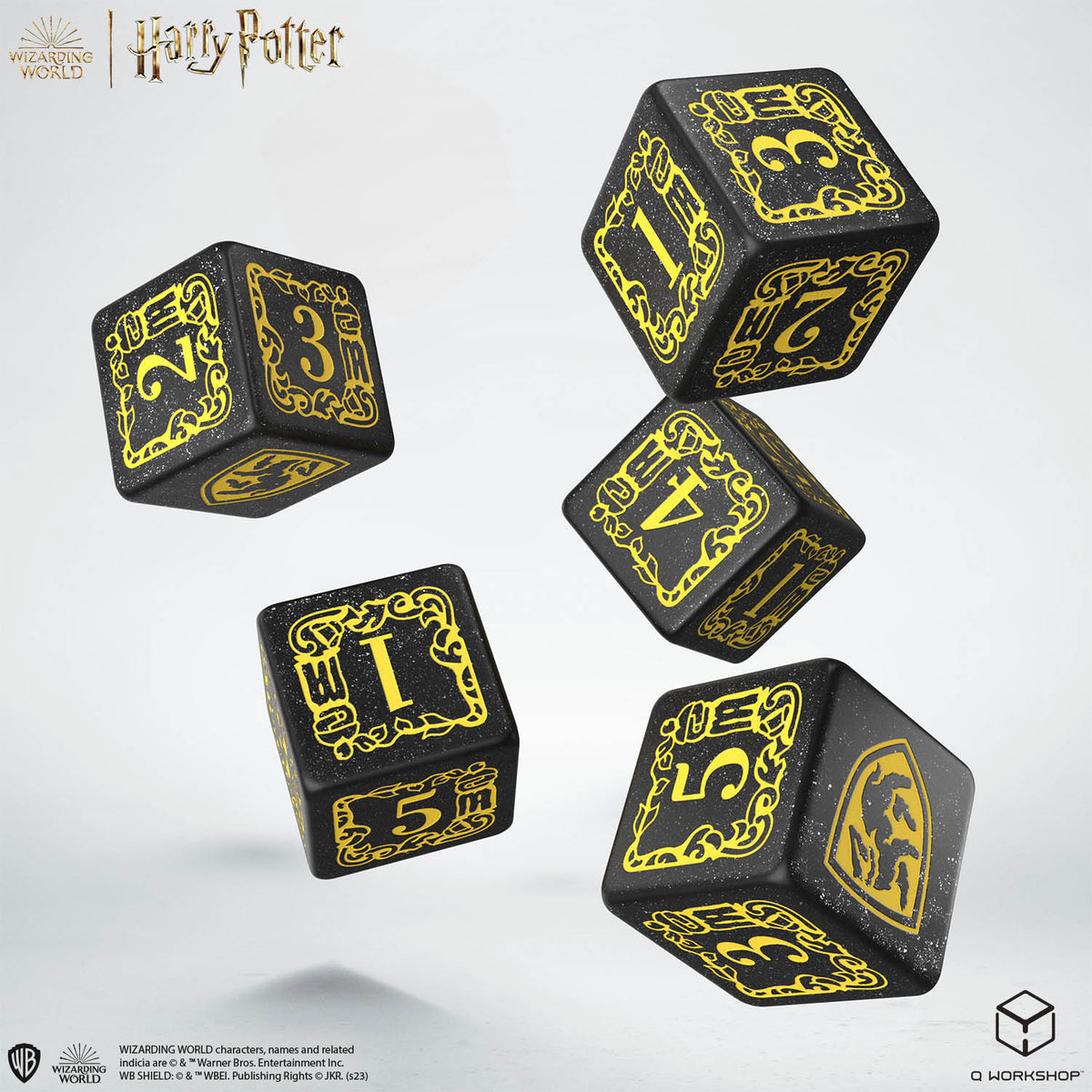 Q Workshop - Harry Potter Hufflepuff Dice and Pouch