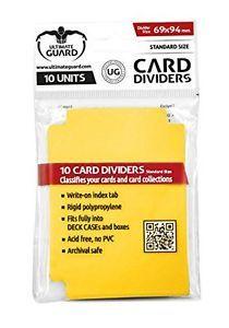 Ultimate Guard Card Dividers Standard Size Yellow (10) - Good Games