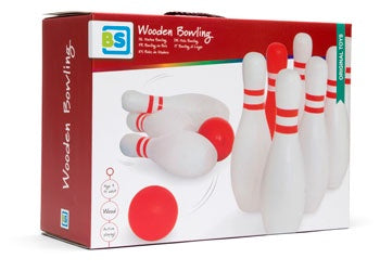 BS Toys - Red &amp; White Bowling