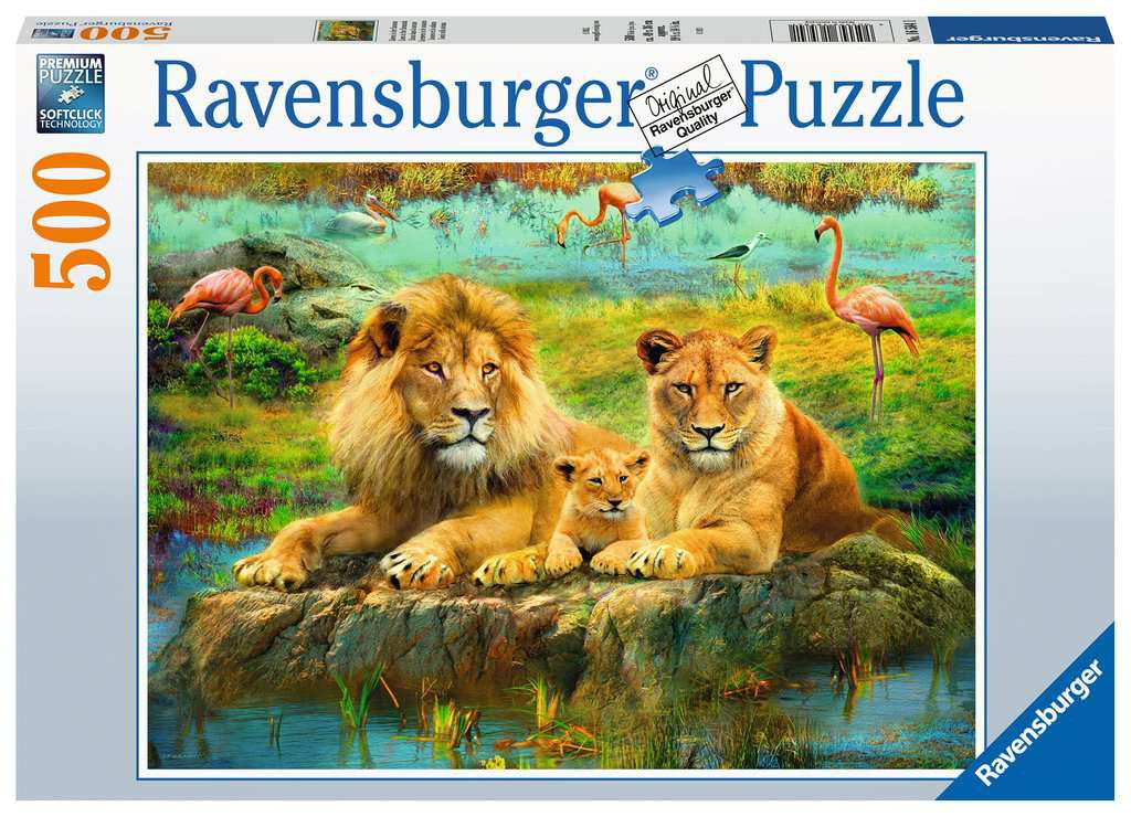 Ravensburger - Lions in the Savannah 500 Piece Jigsaw