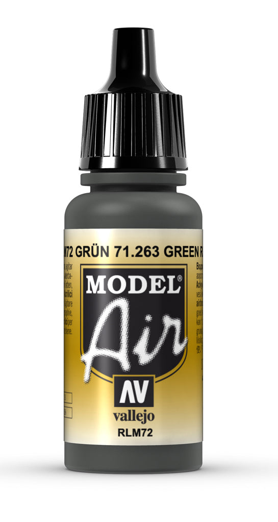 Vallejo Model Air - Green Rlm72 17ml Acrylic Paint (AV71263)