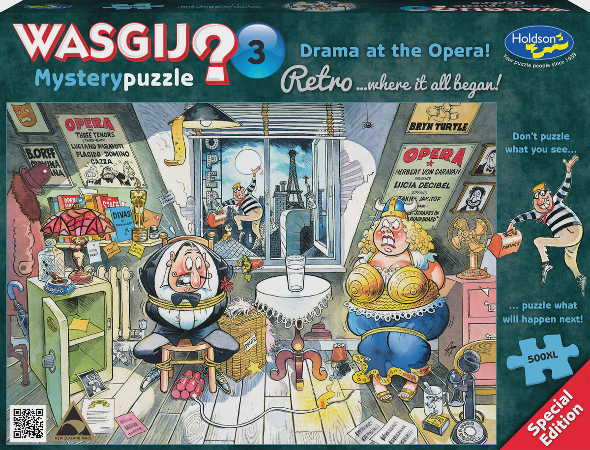 Wasgij? Retro Mystery 3 - Drama at the Opera! - 500 Piece XL Jigsaw