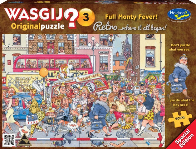 Wasgij? Retro Original 3 - Full Monty Fever! - 500 Piece Jigsaw XL Jigsaw