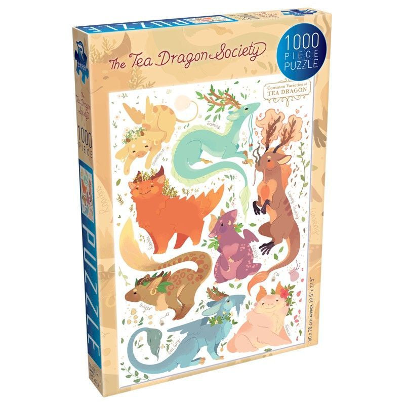 Renegade Puzzles: The Tea Dragon Society #1 Common Varieties of Tea Dragons 1000 Piece Jigsaw