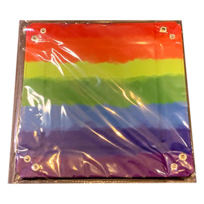 Metallic Dice Games - Velvet Folding Dice Tray - Watercolour Rainbow (10x10)