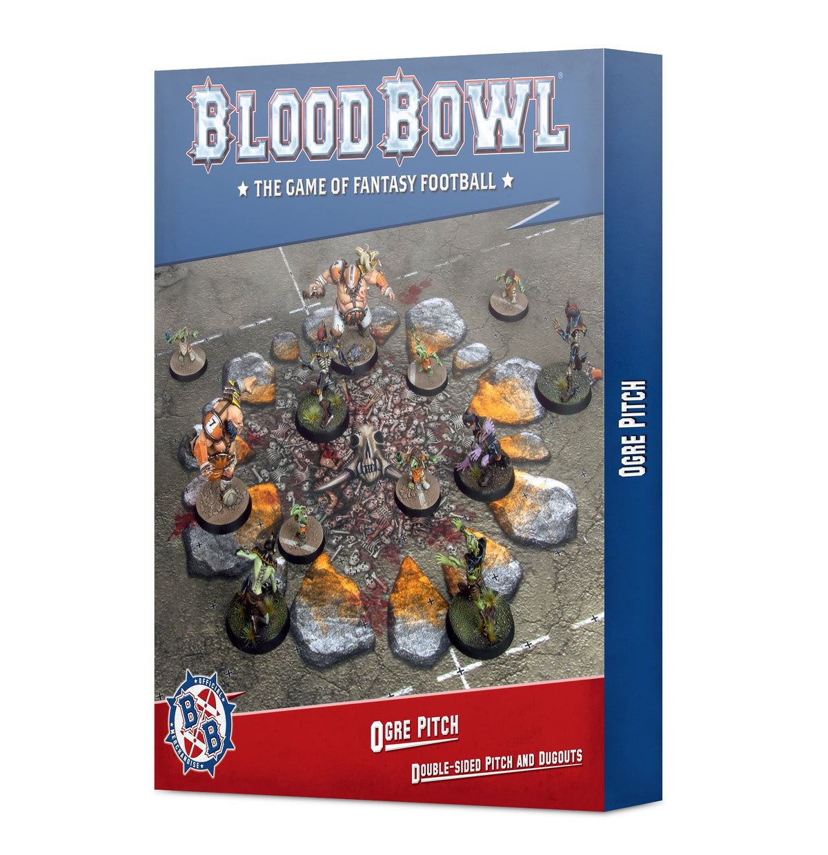 Blood Bowl – Ogre Team Pitch &amp; Dugouts (200-82)