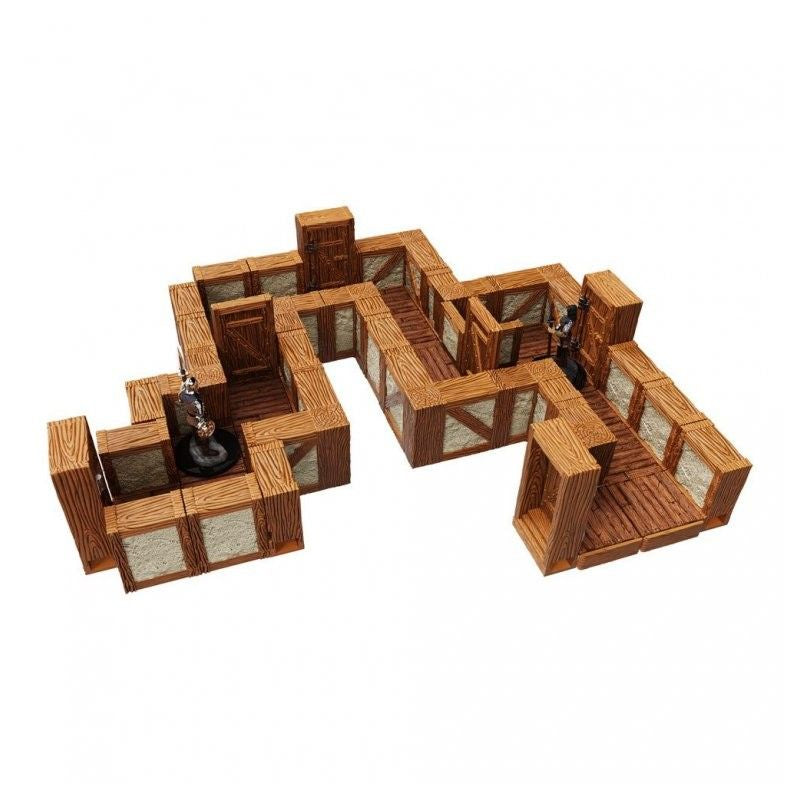 WarLock Tiles Expansion Pack - 1 inch Town &amp; Village Straight Walls
