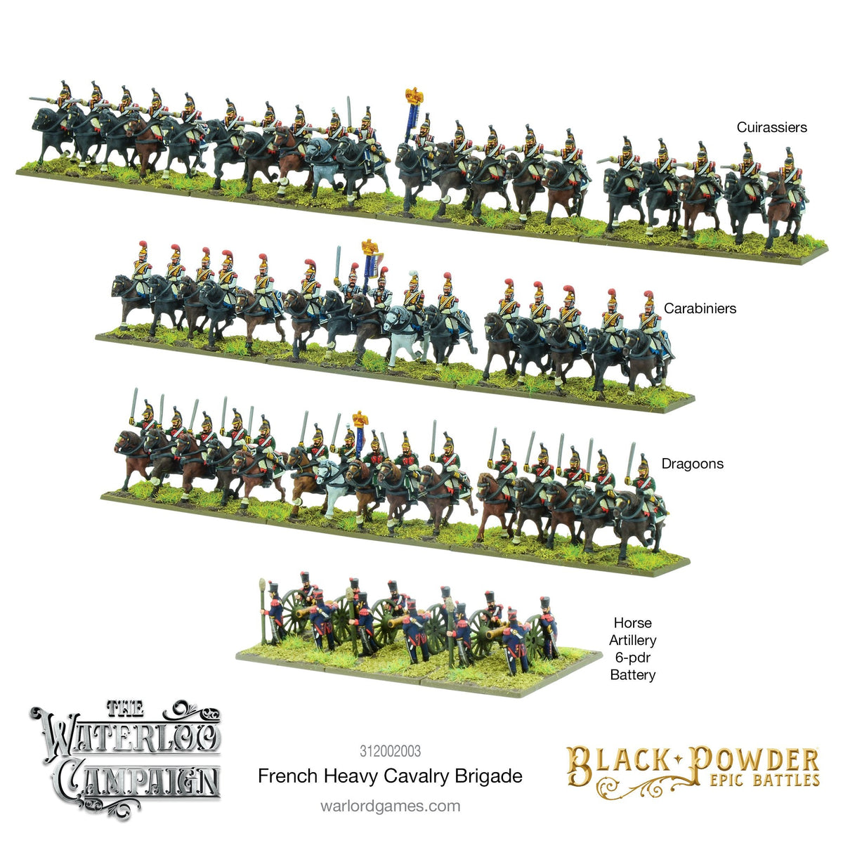 Black Powder Epic Battles: Waterloo - French Heavy Cavalry