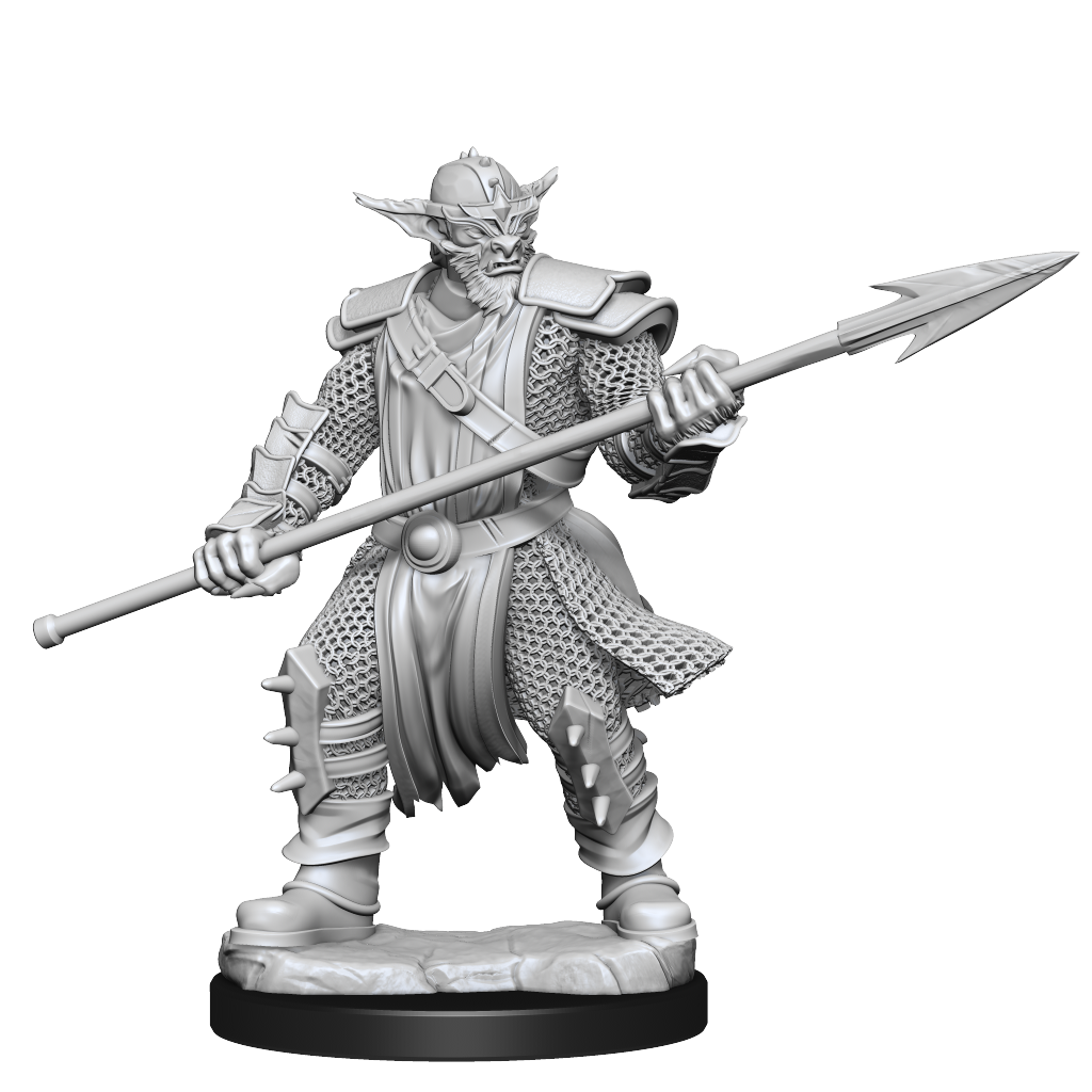 Critical Role Unpainted Miniatures Bugbear Fighter
