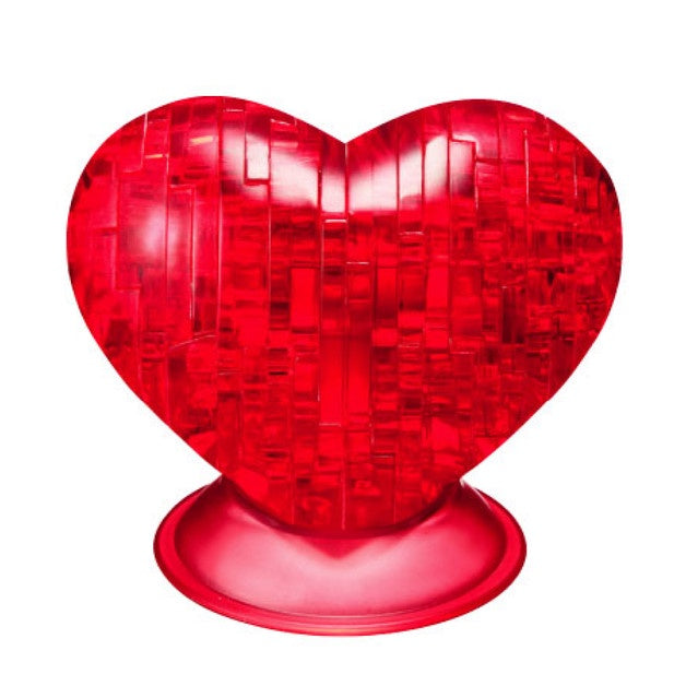 3D Crystal Puzzle Red Heart