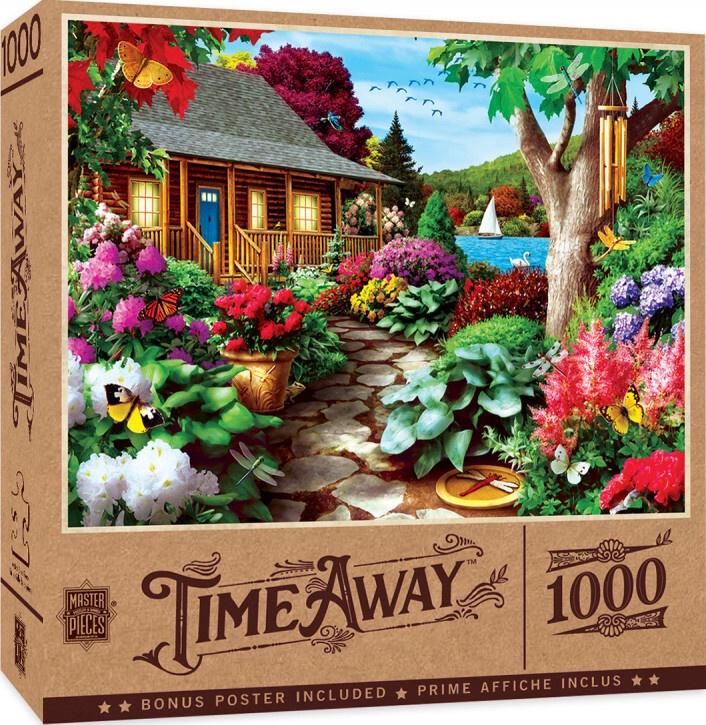 Masterpieces Puzzle Time Away Dragonfly Garden Puzzle 1000 pc - Good Games