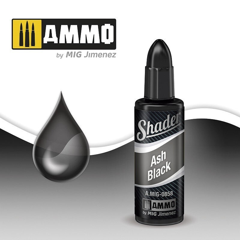 Ammo By MIG Shader Ash Black 10ml