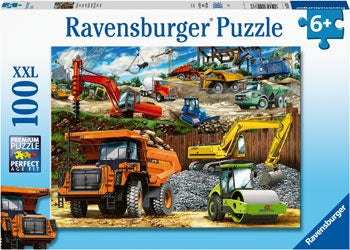 Ravensburger - Construction Vehicles 100 Piece Jigsaw