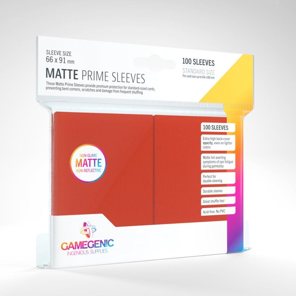 Gamegenic Matte Prime Standard Size (100) - Red