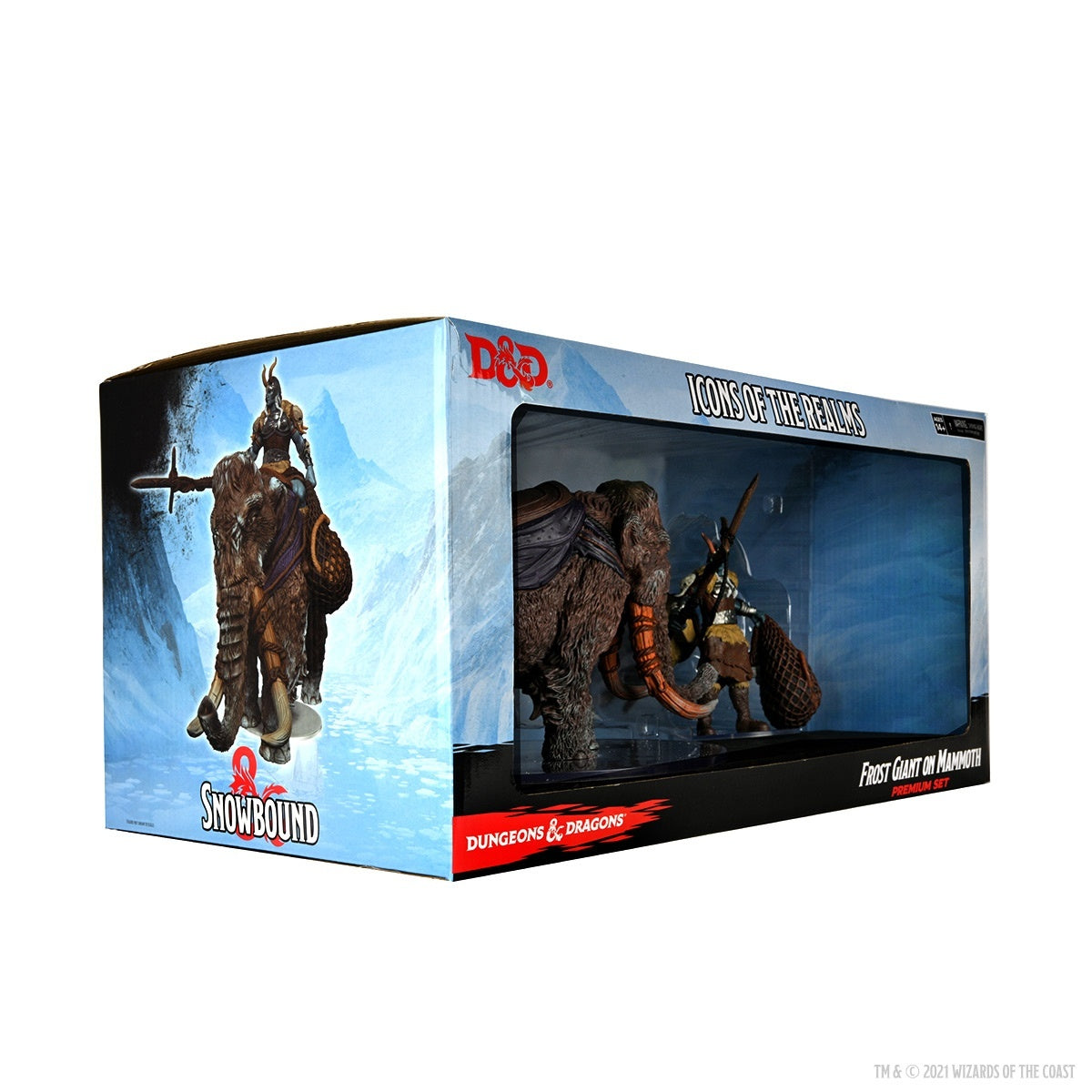 Dungeons &amp; Dragons Icons of the Realms Miniatures Snowbound Frost Giant and Mammoth Premium