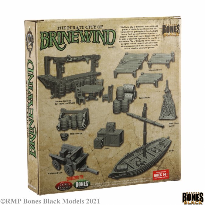 Reaper Bones Black - The Pirate City Of Brinewind Boxed Set