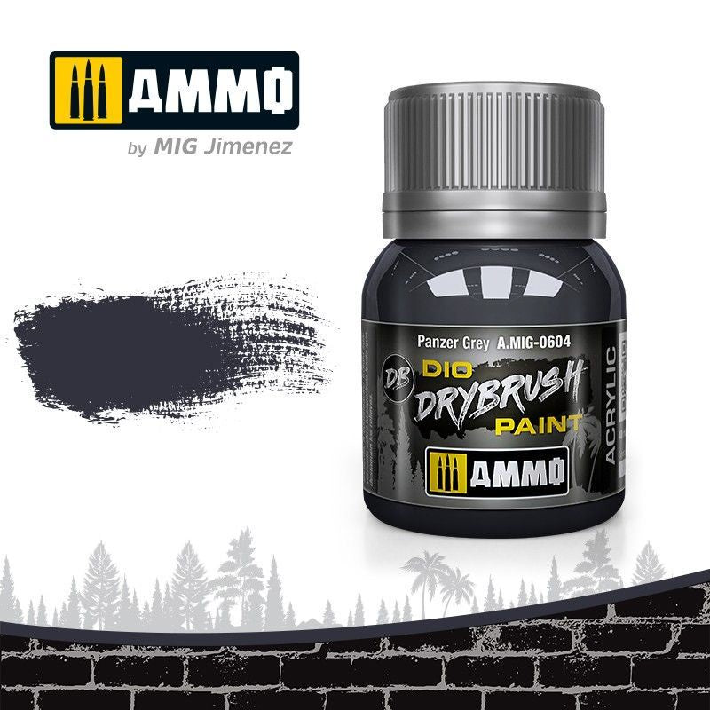 Ammo by MIG Drybrush Panzer Grey