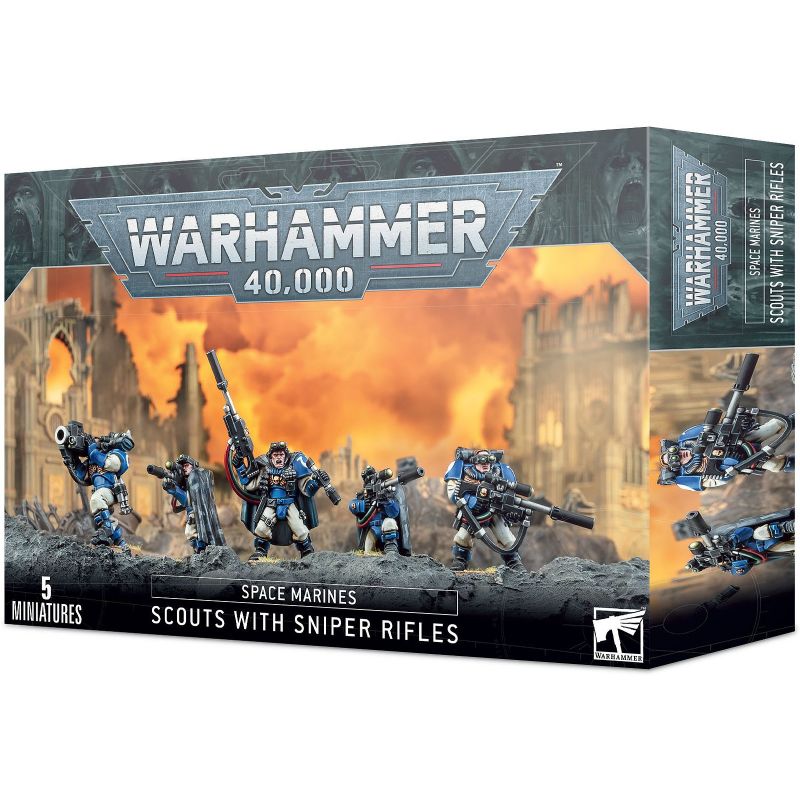Space Marines Scouts with Sniper Rifles (48-29)