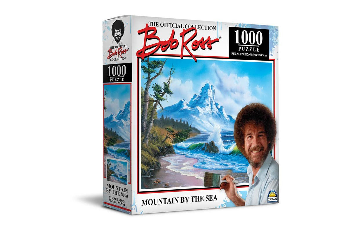 Bob Ross Mountain By The Sea 1000 Piece Jigsaw