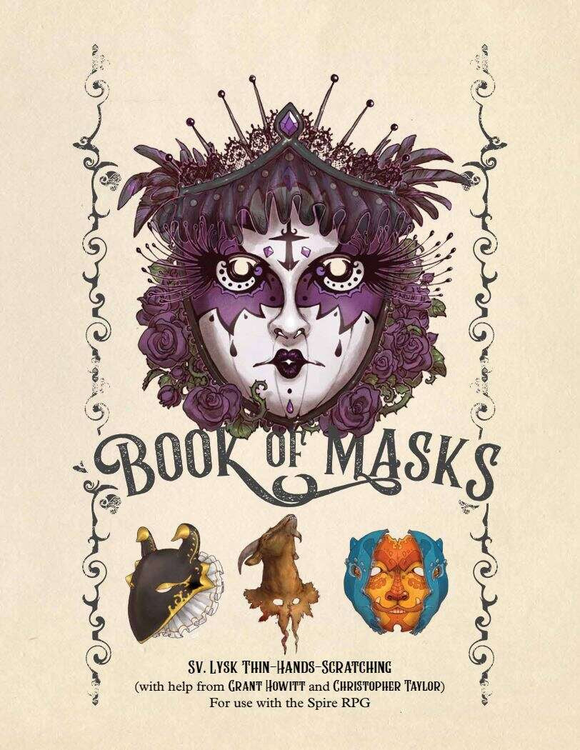 Book Of Masks: A Spire Sourcebook