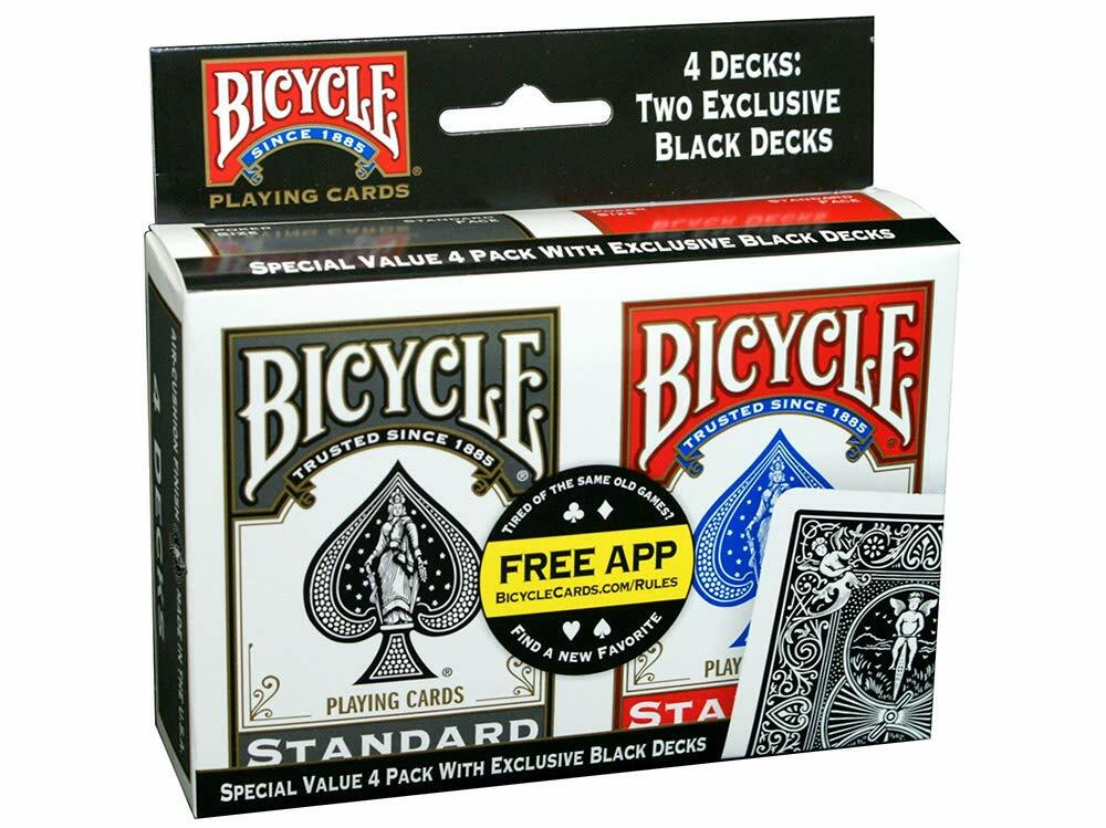 Bicycle: Poker 4 Deck Set Bicycle Playing Cards