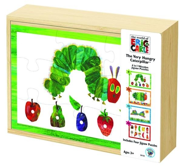 The Very Hungry Caterpillar 4 In 1 Wooden Puzzle