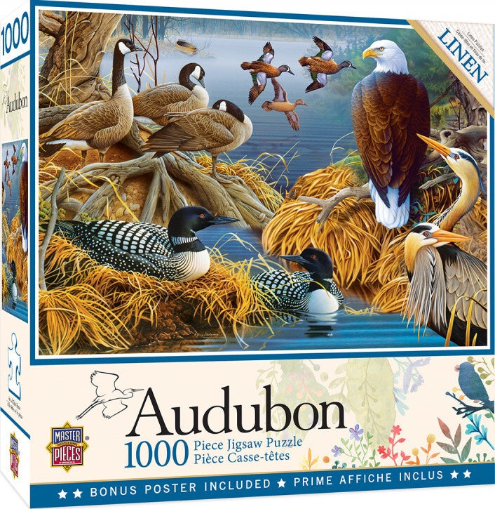 Masterpieces Audubon Lake Life 1000 Piece Jigsaw Puzzle