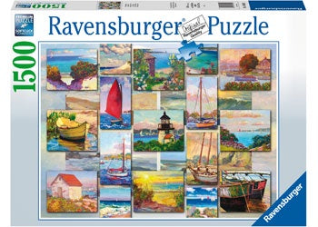 Ravensburger - Coastal Collage 1500 Piece Jigsaw