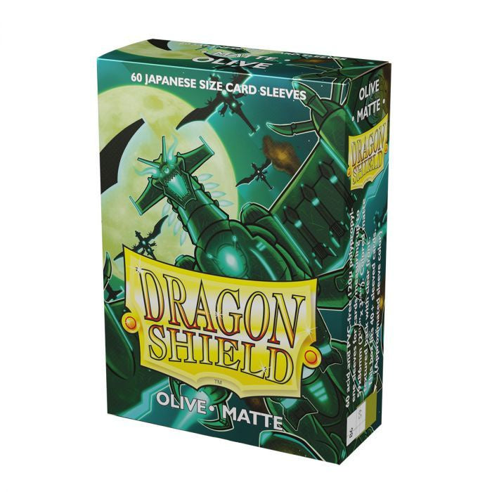 Dragon Shield - Matte- Olive Japanese Sleeves (60)