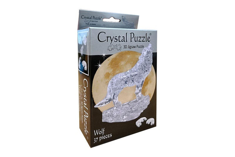 3D Silver Wolf Crystal Puzzle