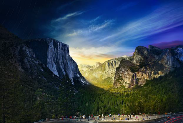 Cityscape Yosemite (Stephen Wilkes) 1000 Piece Jigsaw