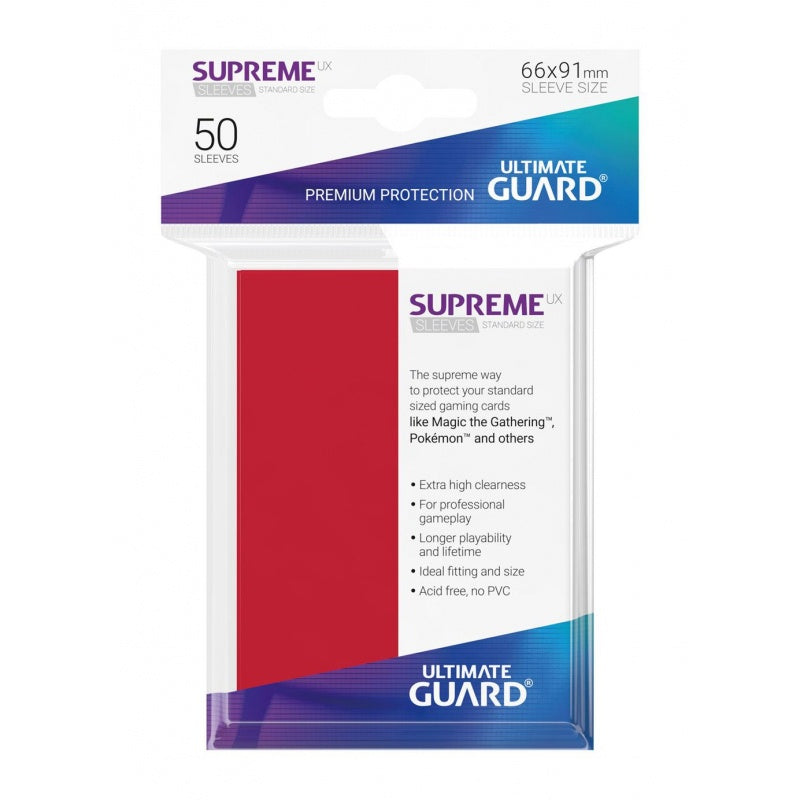 Ultimate Guard - Supreme UX Standard Sleeves Red (50)
