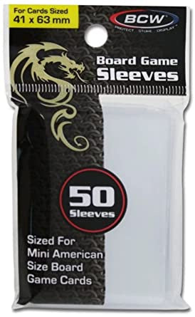 BCW Board Game Sleeves 41x63 mm (50)