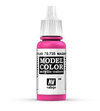 Vallejo Model Colour - Fluorescent Magenta 17ml Acrylic Paint (AV70735)