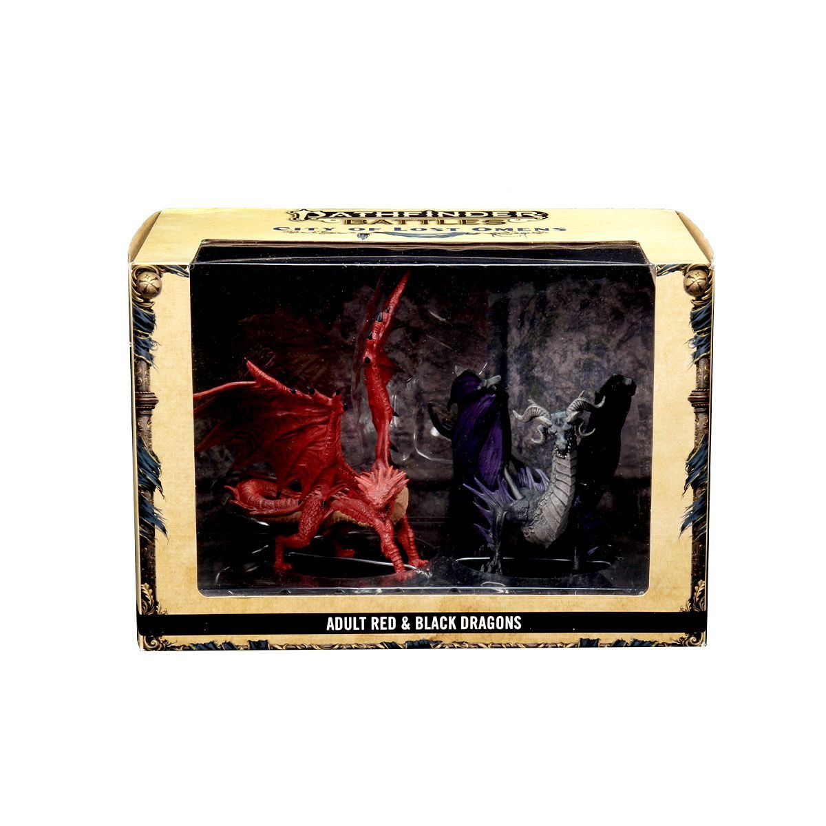 Pathfinder Battles City of Lost Omens Premium Figure Adult Red &amp; Black Dragons - Good Games