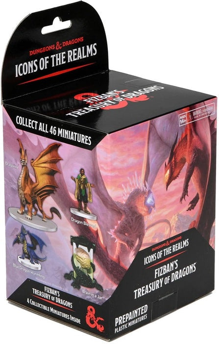 WizKids D&D Icons of The Realms: Adult Brass Dragon Dungeons and Dragons  Miniatures