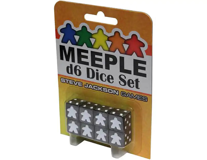 Meeple d6 Dice Set Black