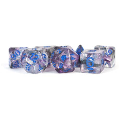 Metallic Dice Games - Unicorn Resin Polyhedral Dice Set - Stellar Storm