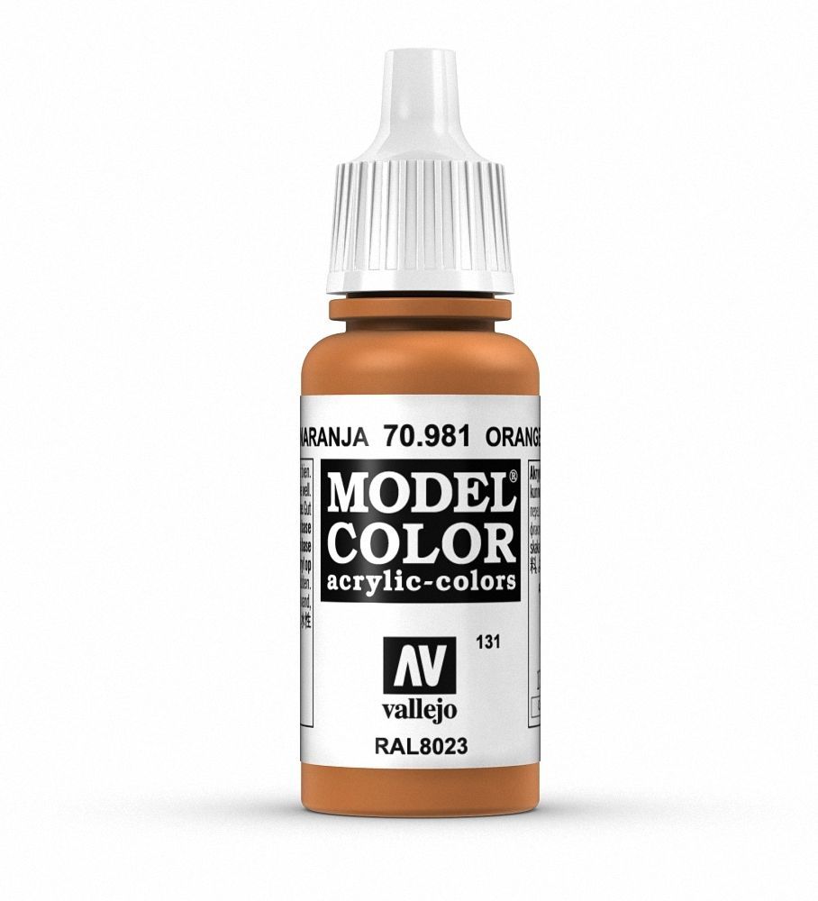 Vallejo Model Colour - Orange Brown 17ml Acrylic Paint (AV70981)