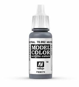 Vallejo Model Colour - Neutral Grey 17ml Acrylic Paint (AV70992)