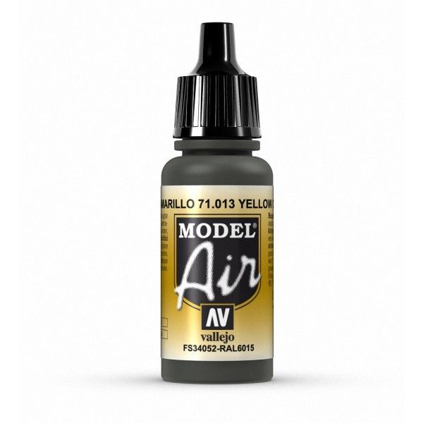 Vallejo Model Air - Yellow Olive 17ml Acrylic Paint (AV71013)