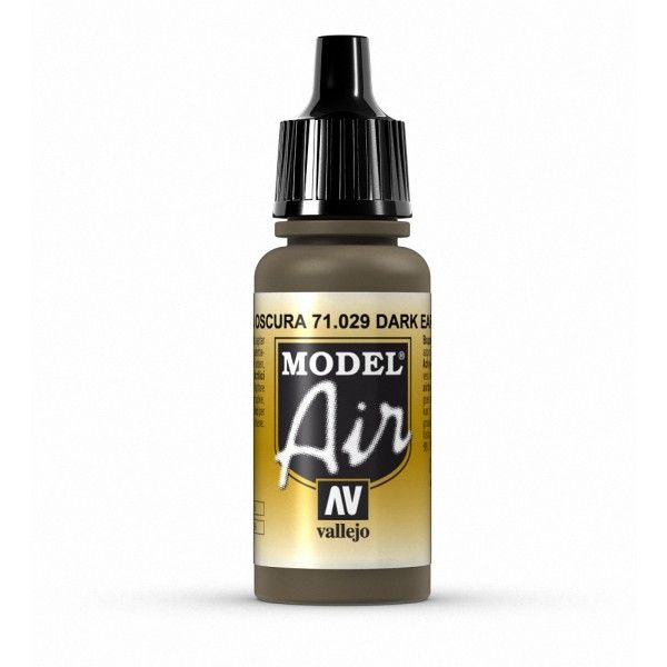 Vallejo Model Air - Dark Earth 17ml Acrylic Paint (AV71029)