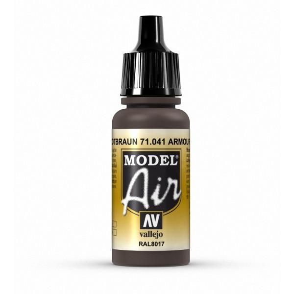 Vallejo Model Air - Armour Brown 17ml Acrylic Paint (AV71041)